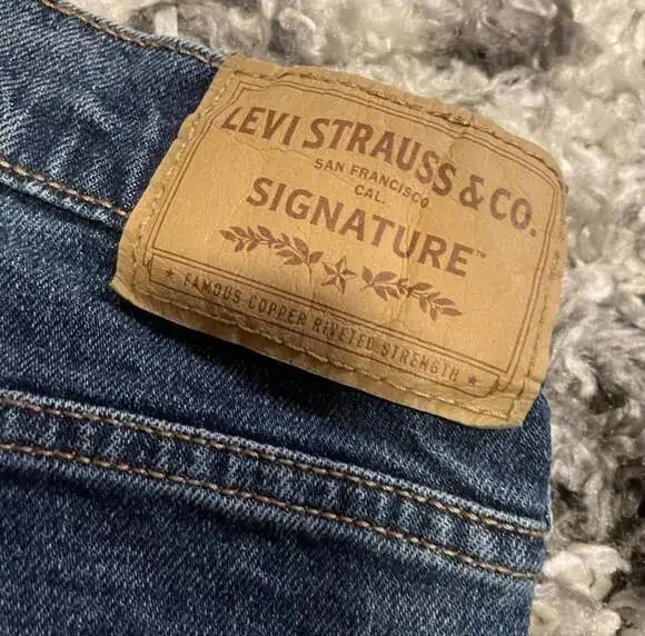 Levi Strauss Signature Men's Relaxed Straight Jeans W30 L30 Dark Wash - Picture 4 of 6
